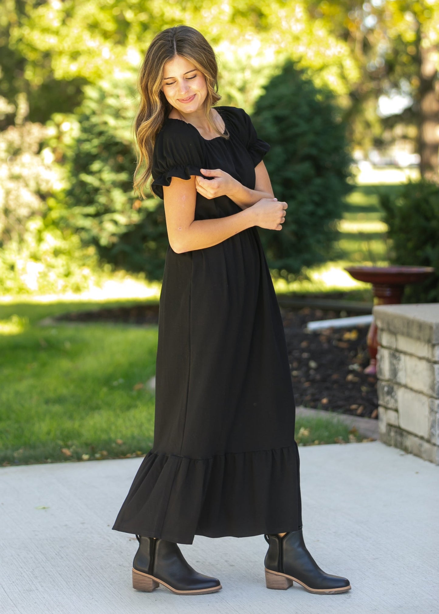 Amy Puff Sleeve Maxi Dress