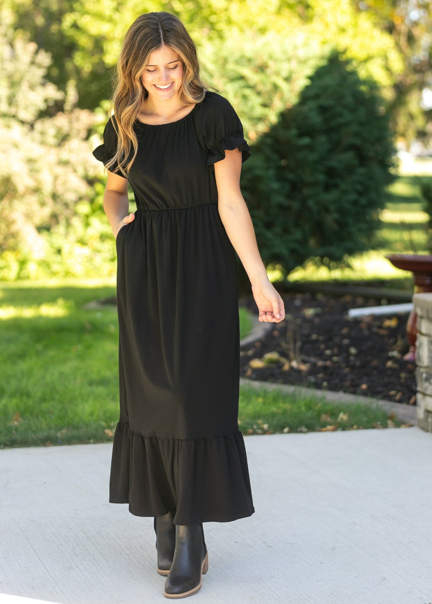 Amy Puff Sleeve Maxi Dress
