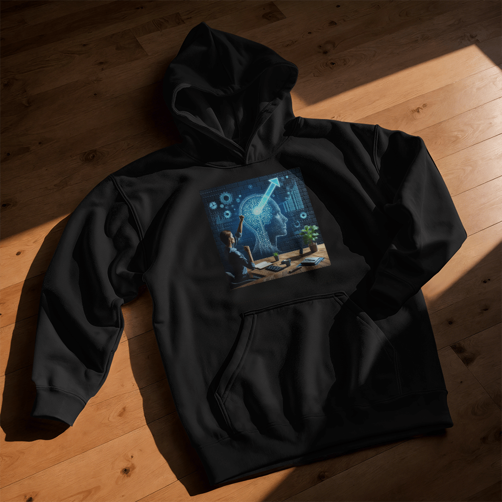 Custom AI-Print Hoodie for Teens & Youth - Personalized Pullover Hoodie | Bella + Canvas 3719Y | Print-On-Demand