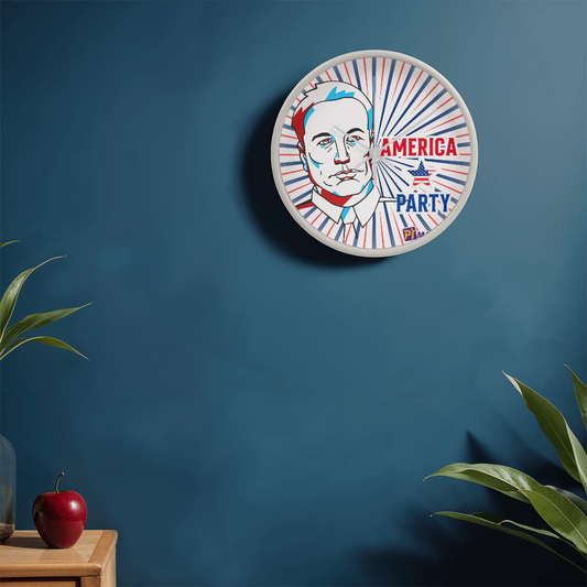 EM America Party Wall Clock Gift
