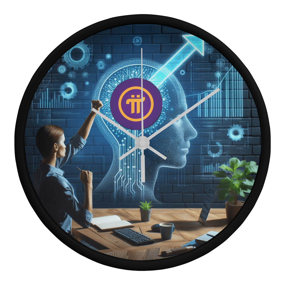 PI Pioneers AI Wall Clock