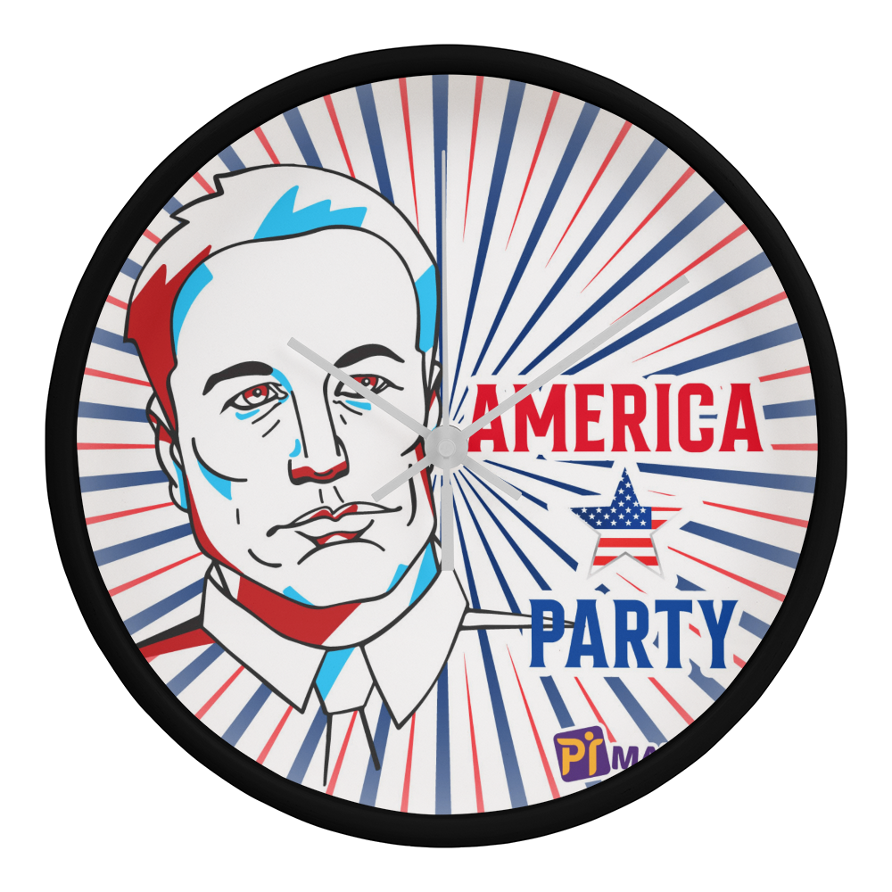 EM America Party Wall Clock Gift