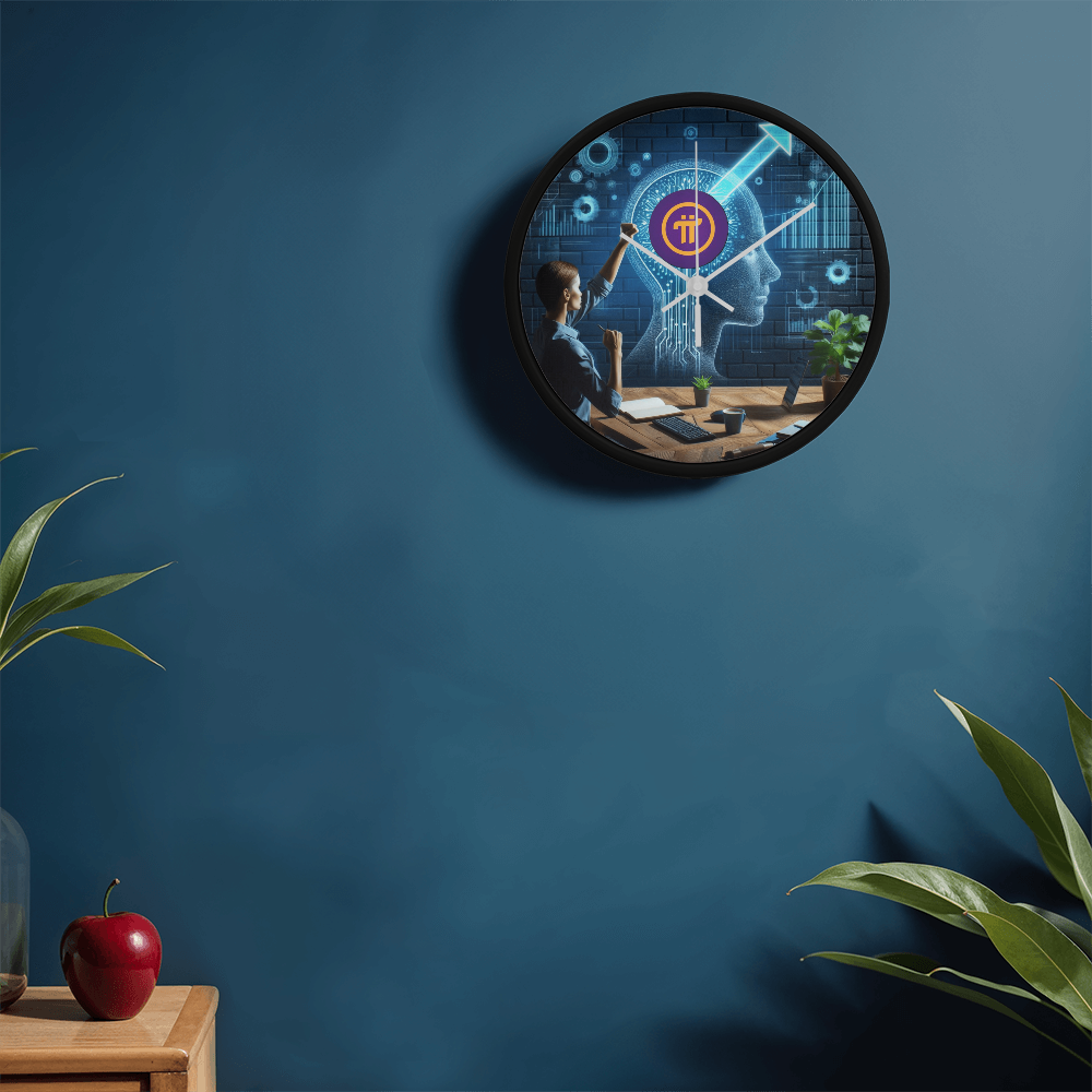 PI Pioneers AI Wall Clock