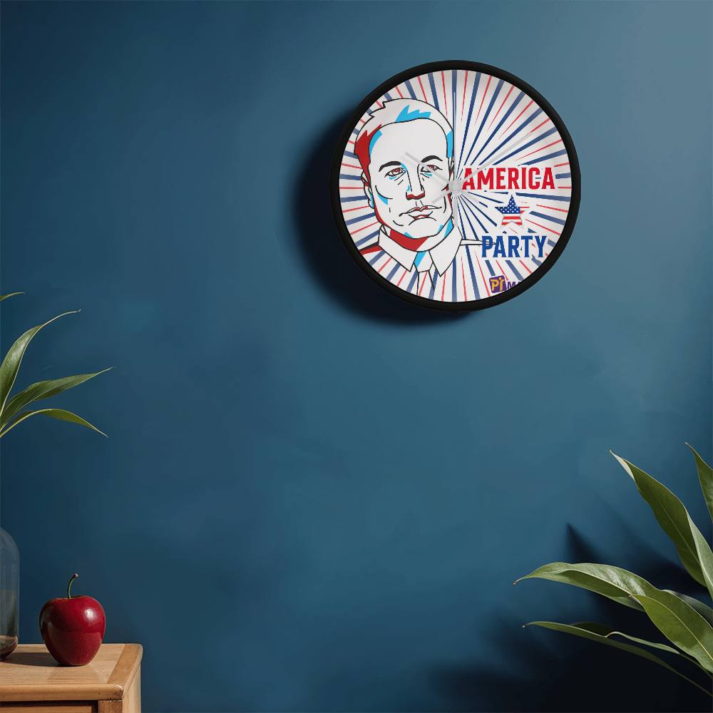 EM America Party Wall Clock Gift