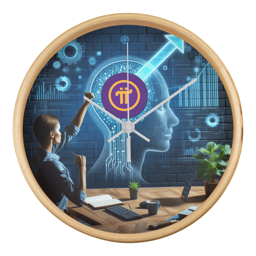 PI Pioneers AI Wall Clock