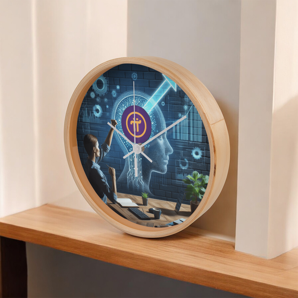 PI Pioneers AI Wall Clock