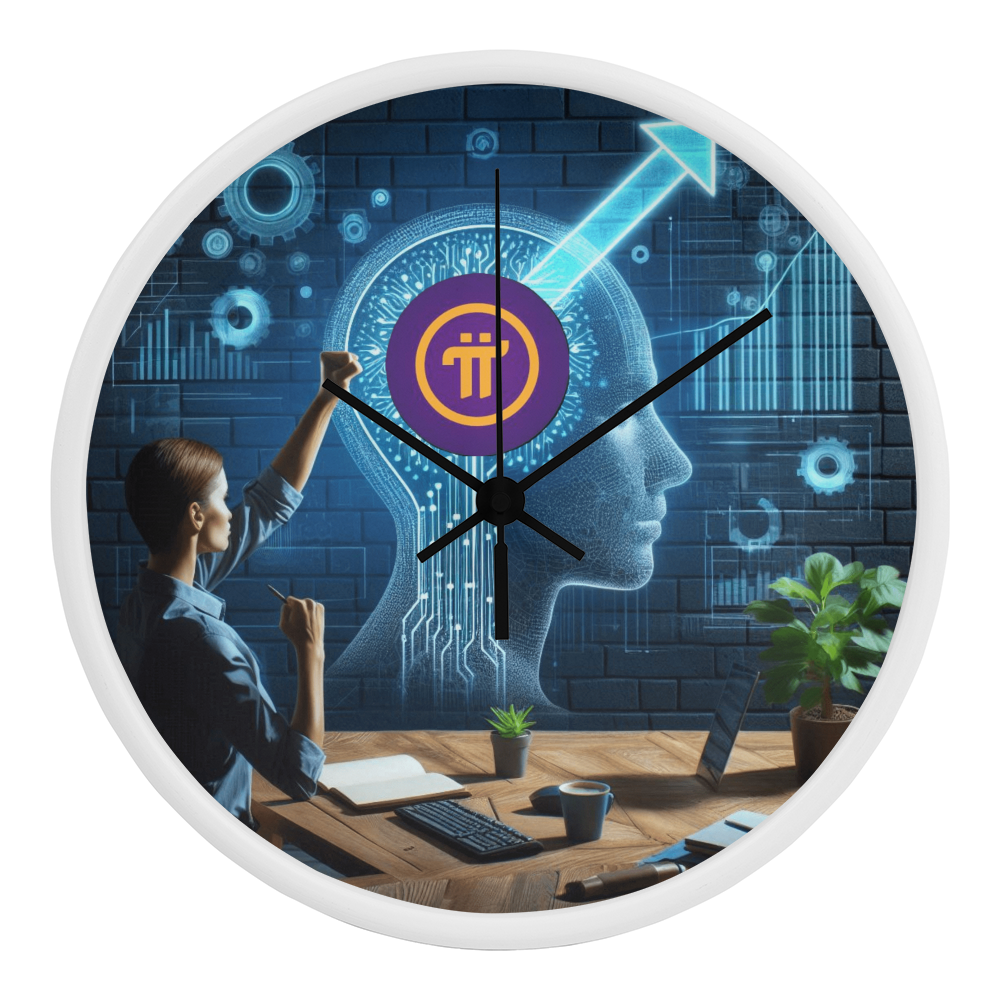 PI Pioneers AI Wall Clock