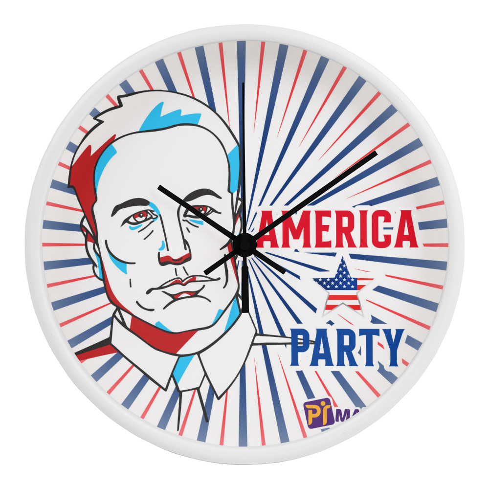 EM America Party Wall Clock Gift