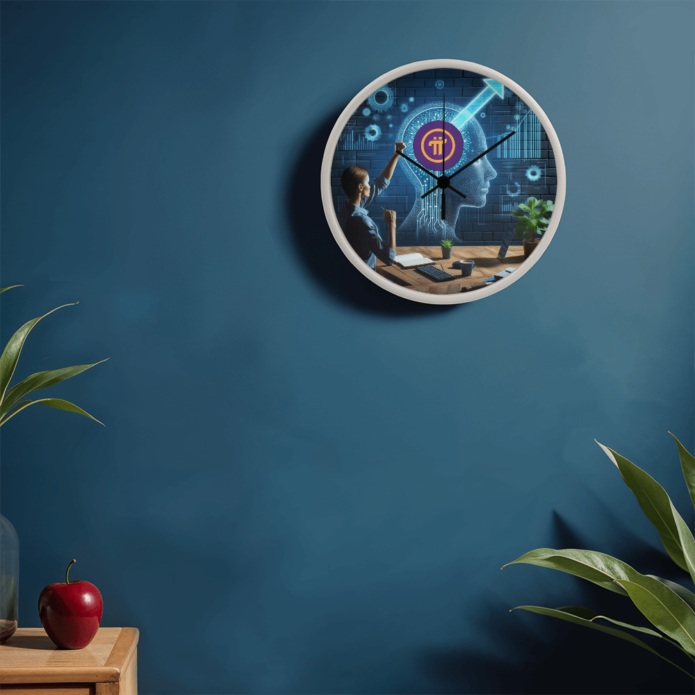 PI Pioneers AI Wall Clock