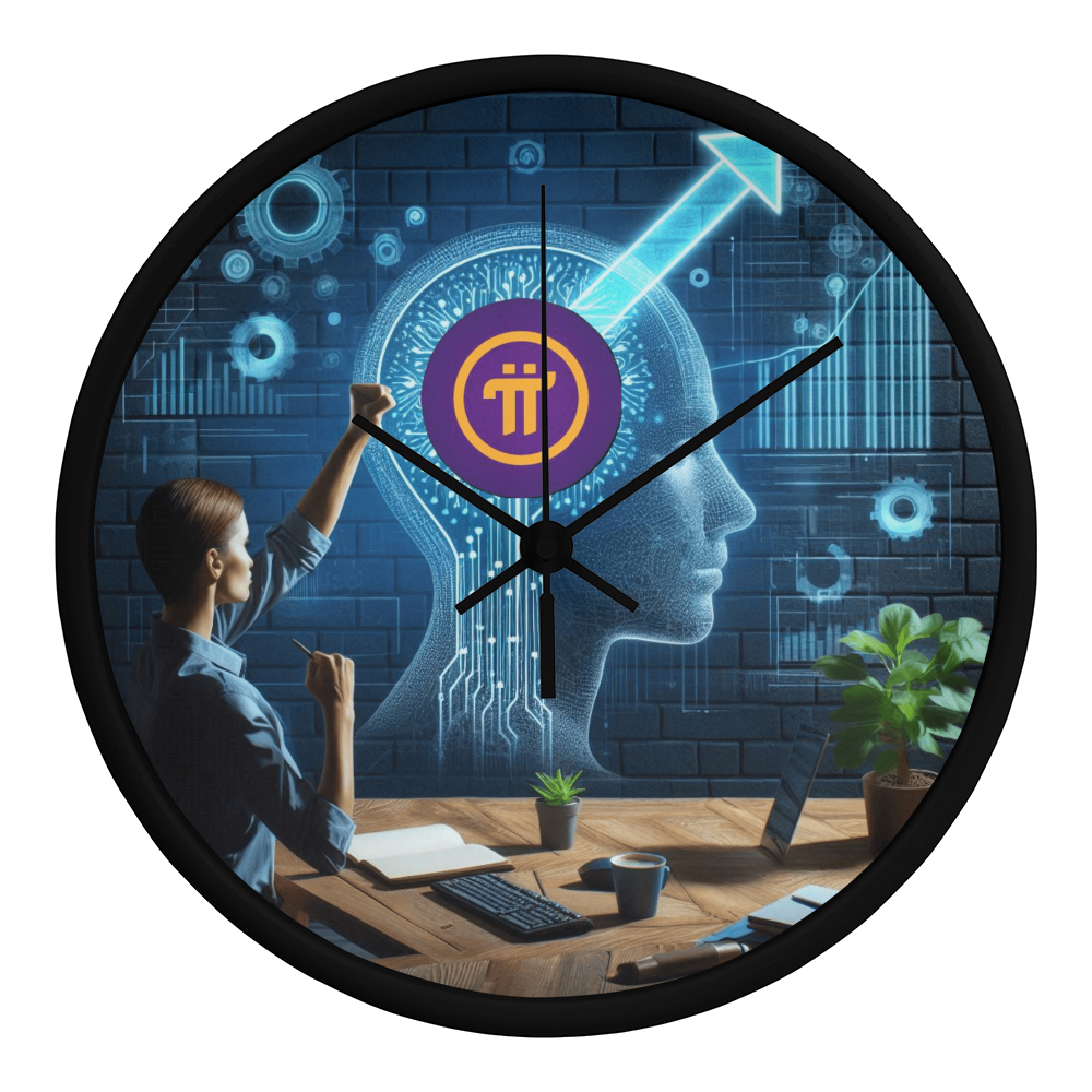 PI Pioneers AI Wall Clock