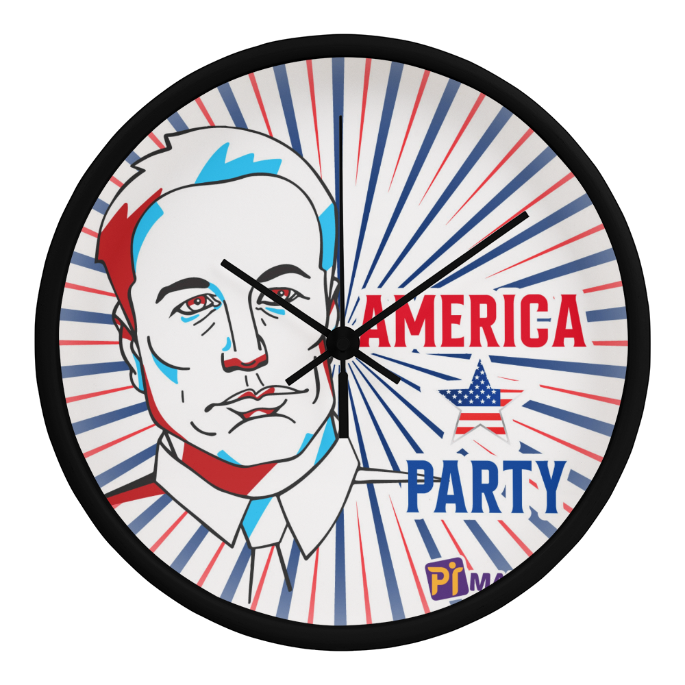 EM America Party Wall Clock Gift