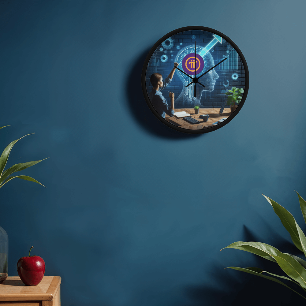 PI Pioneers AI Wall Clock