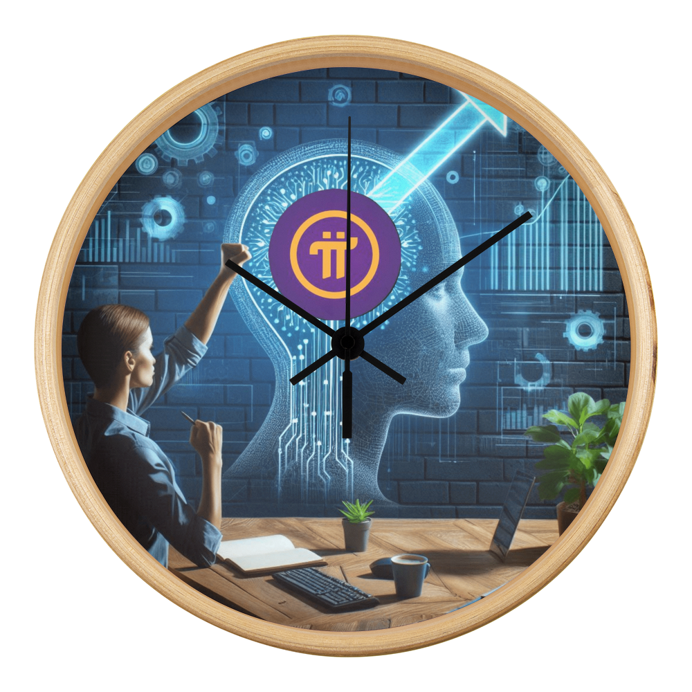 PI Pioneers AI Wall Clock