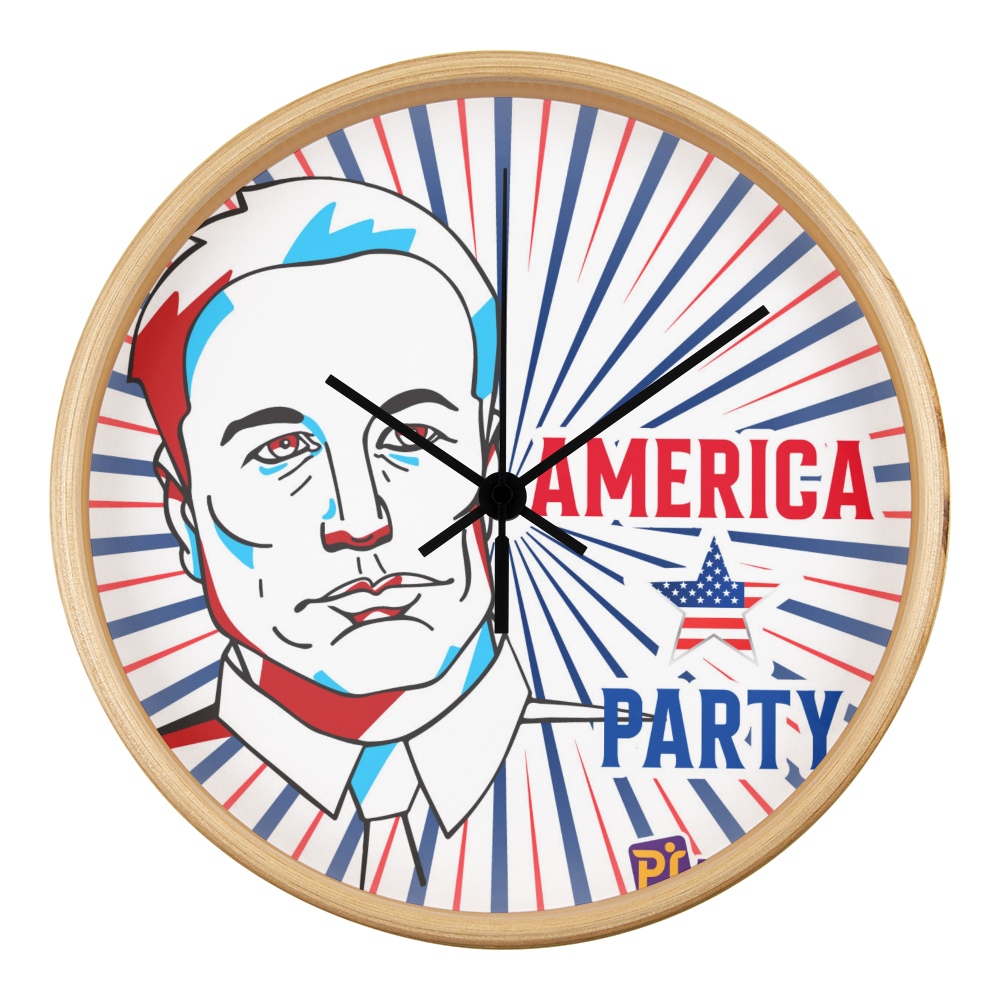 EM America Party Wall Clock Gift