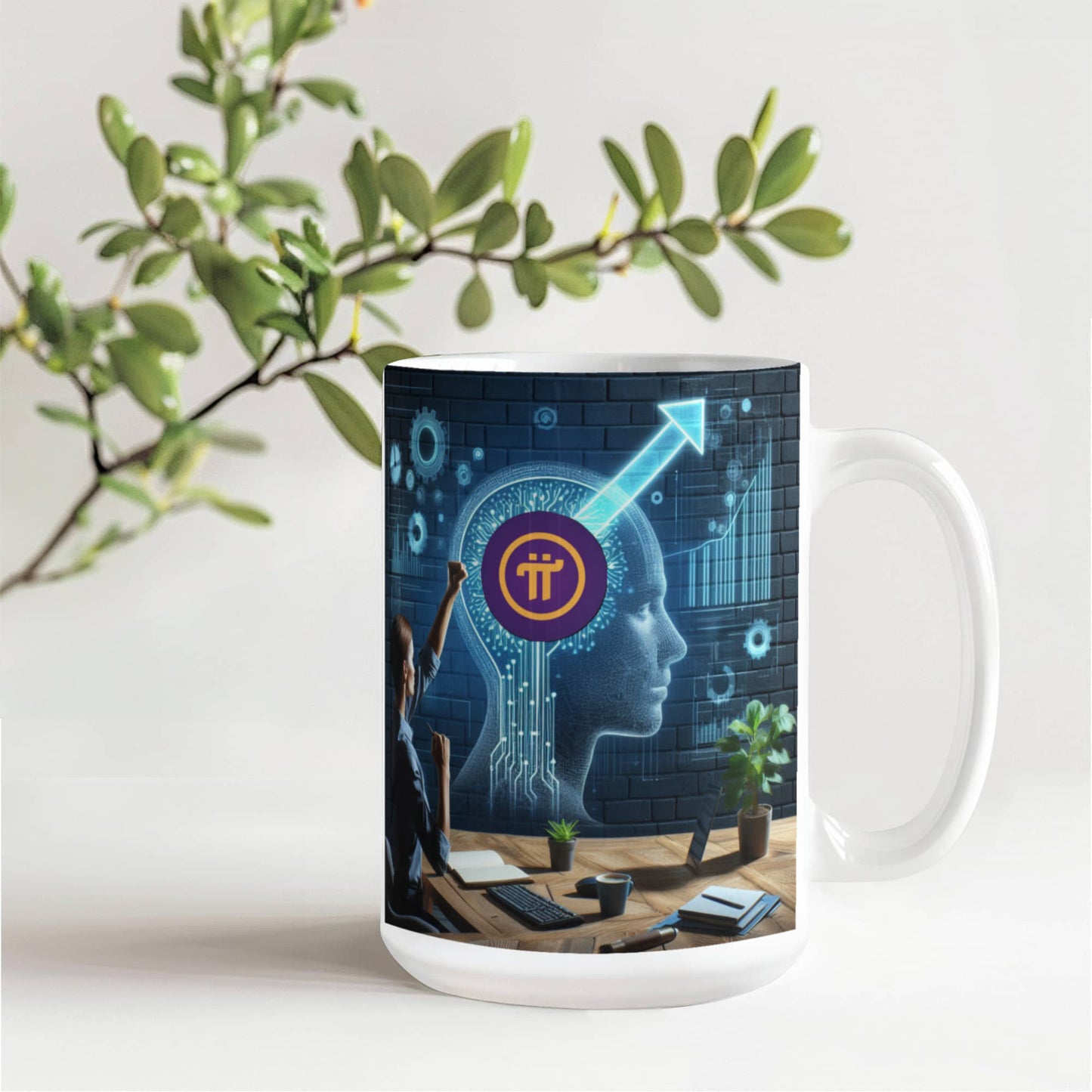 PI Pioneers AI Coffee and Tea Mug Ceramic