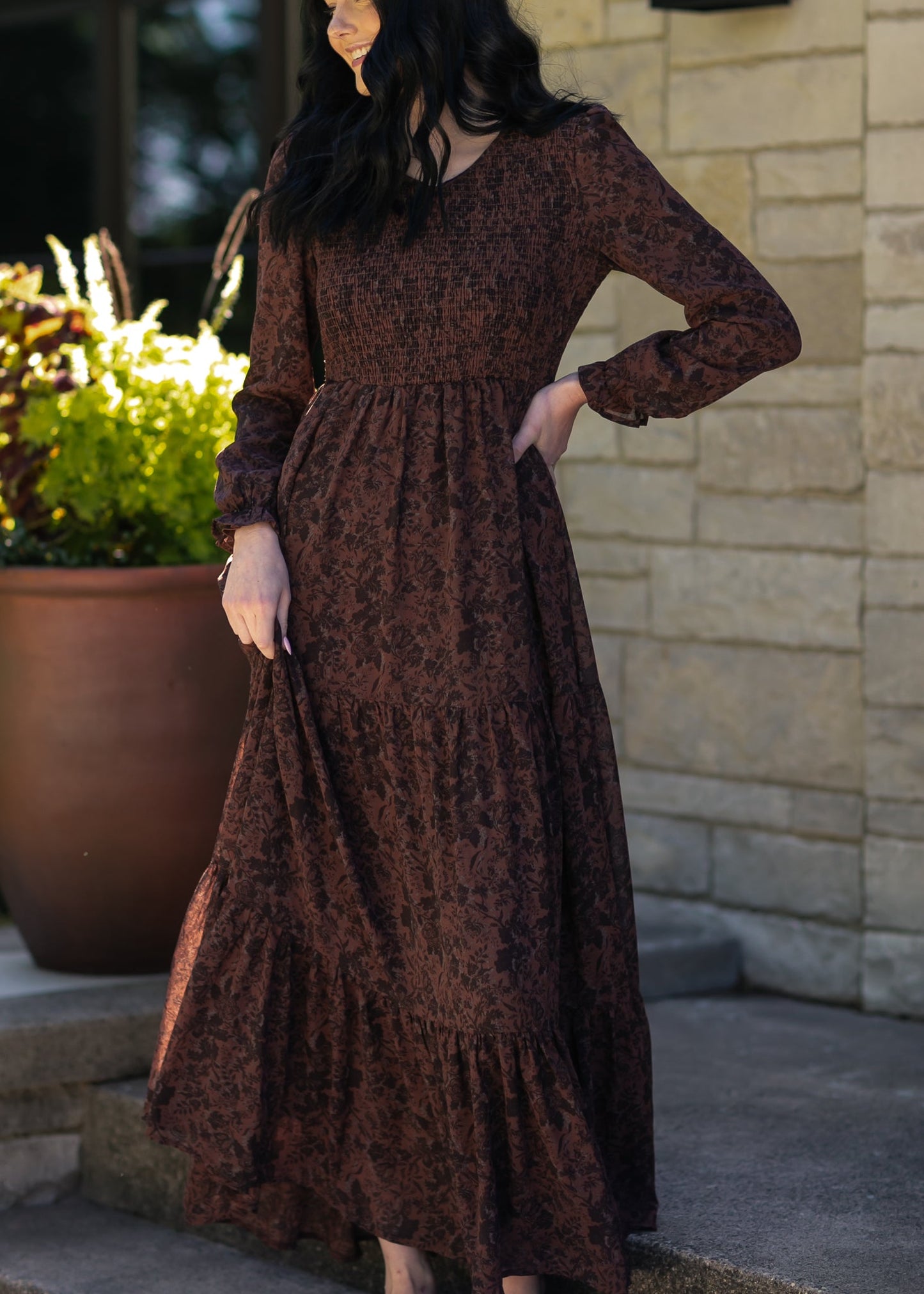 Aurora Smocked Maxi Dress