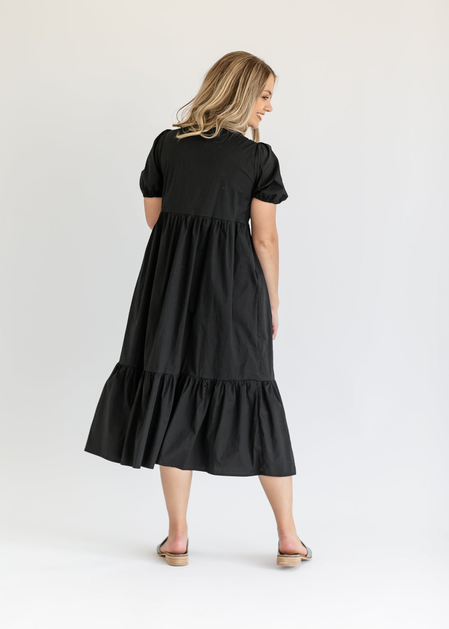 Ava Square Neck Midi Dress