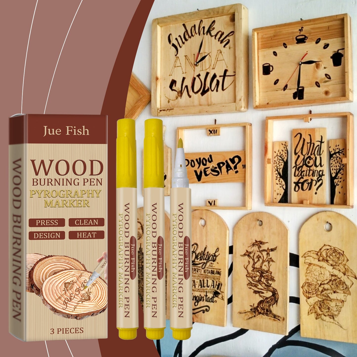 Wood Burning Pens 3pcs1box