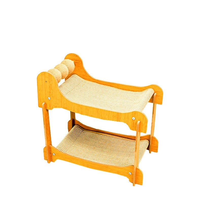 Multi-layer Sisal Cat Scratcher Lounge, Wear-Resistant & Low-Shedding Pet Toy