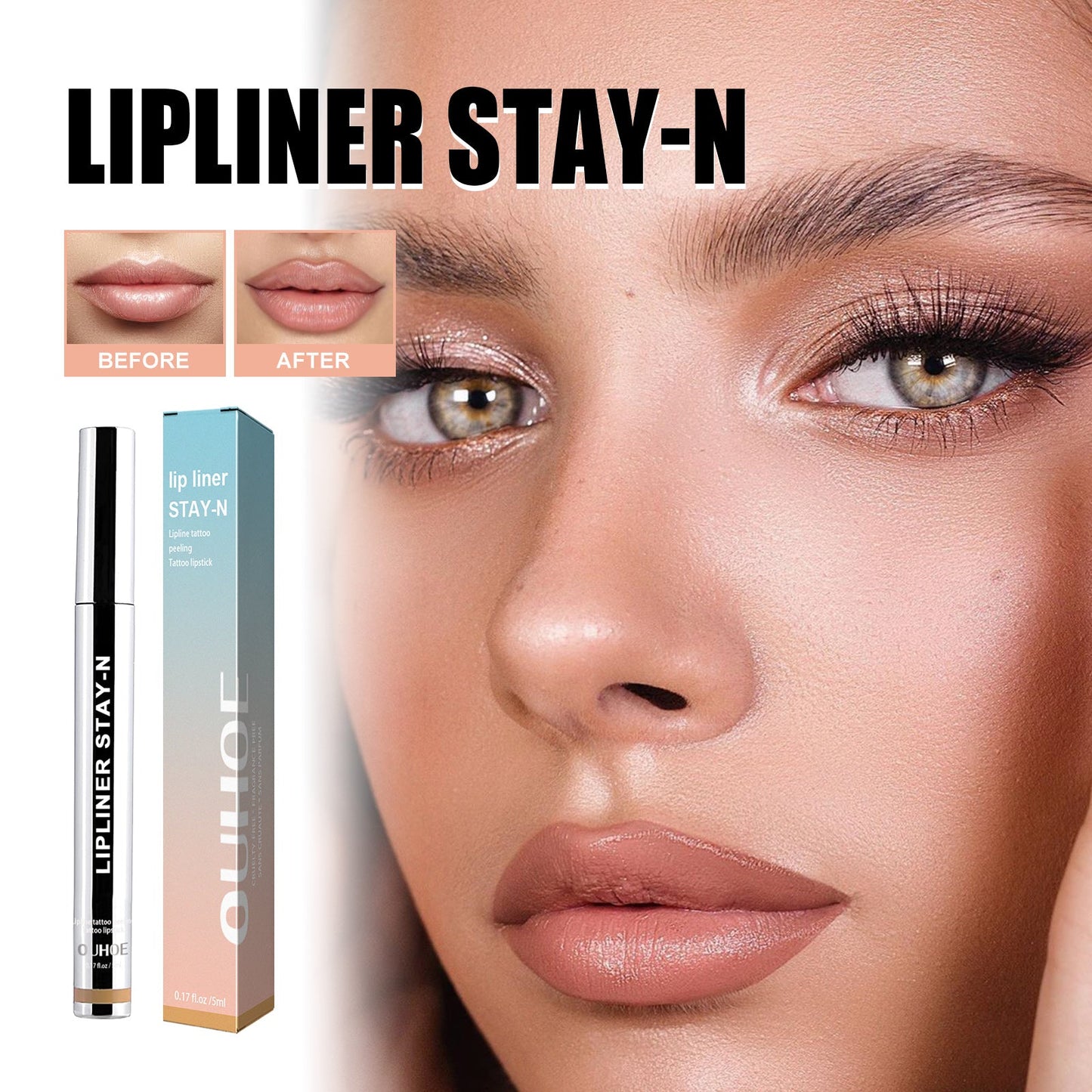 Peel-off Lip Liner Light Brown
