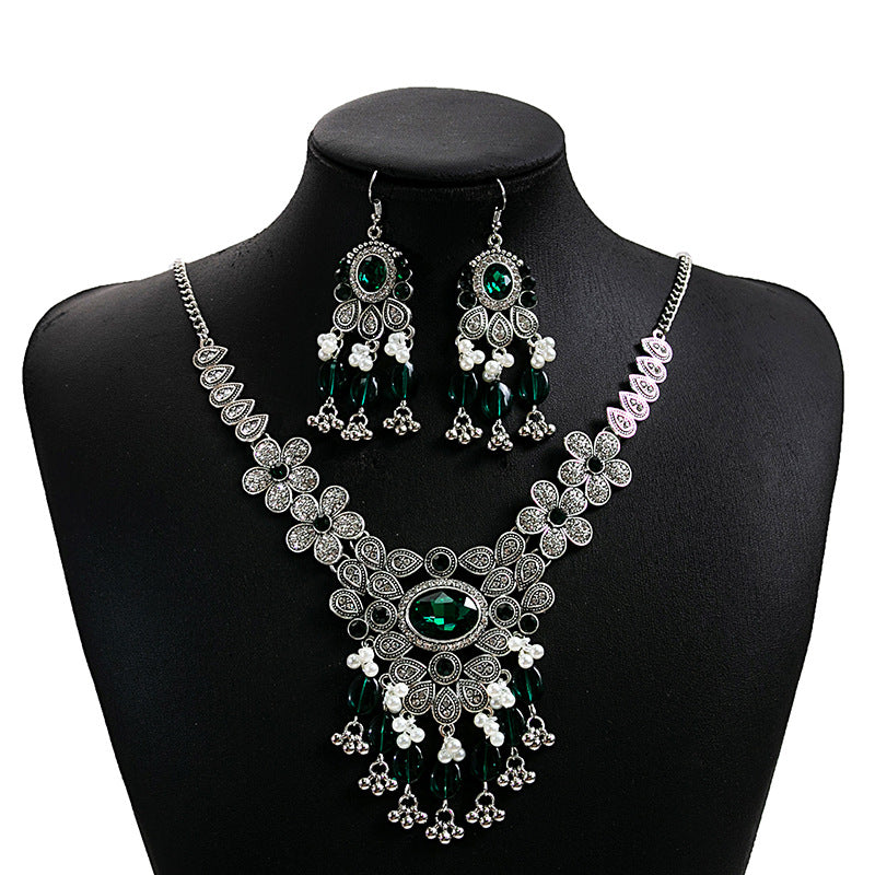 European And American Luxurious Exaggerating Jewelry Suit Retro