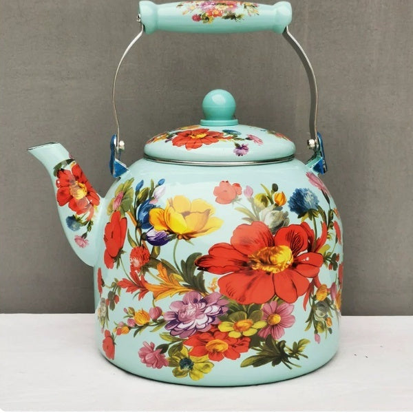 Enamel Large Water Kettle Milk Tea Pot
