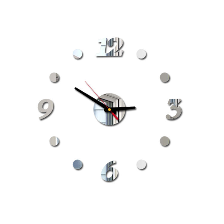 Creative Acrylic Silent Mirror Decorative Wall Clock