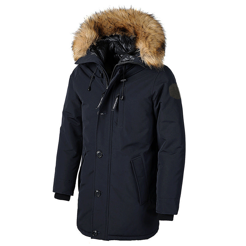 2020 Thick Cotton Coat for Men - Long Hooded Jacket
