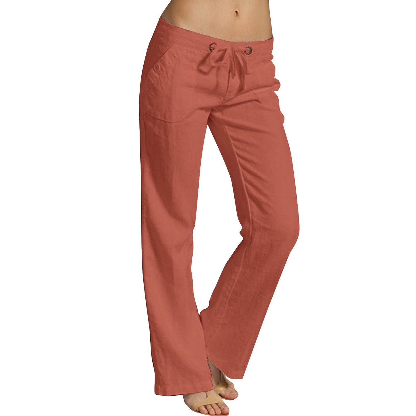 European And American-style Solid-color Womens Loose Casual Pants Womens Trousers