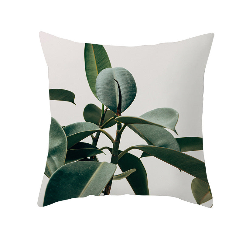 Tropical Plants Pillowcase Decor