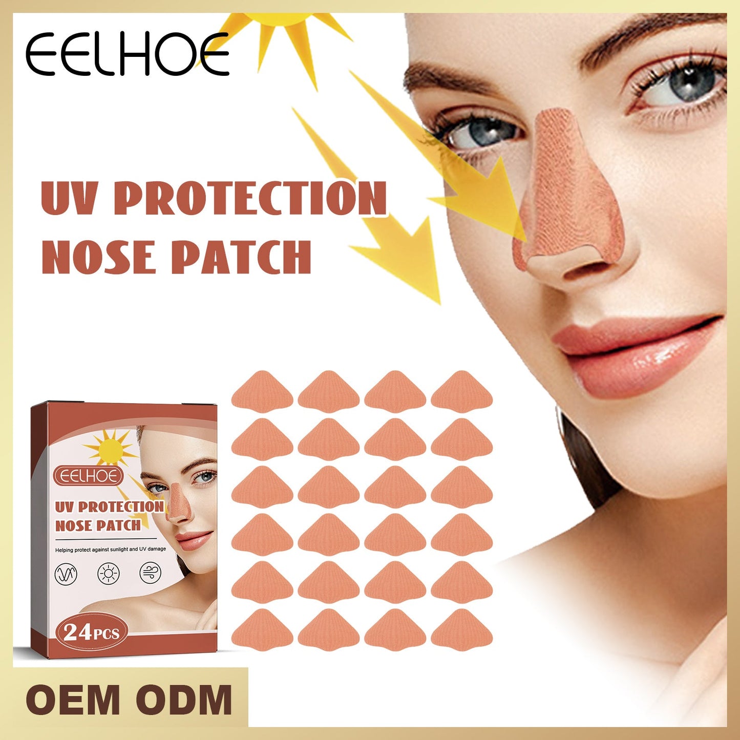 Sunscreen Orange Nose Patch 24pcs-box