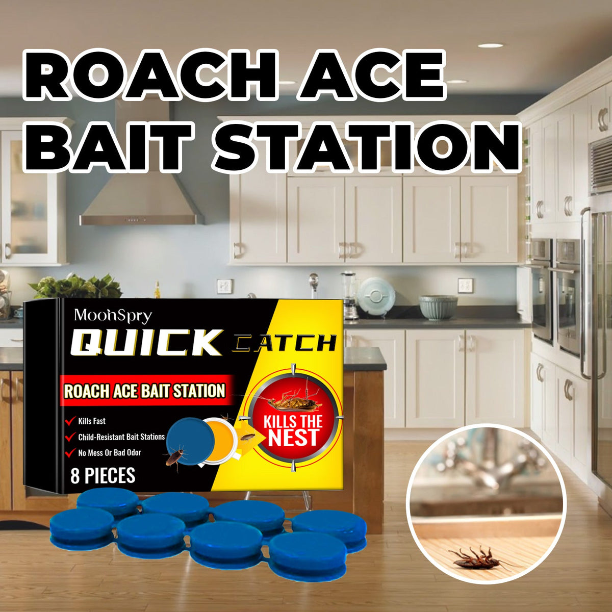 Cockroach Bait Stickers