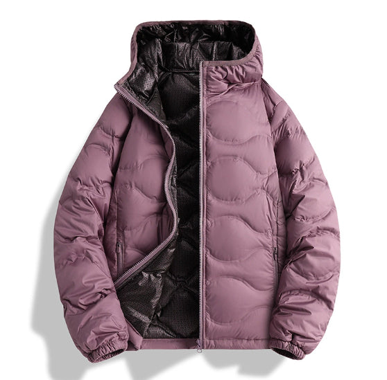 Men's Down Jacket Winter 90 White Duck Down Stand Collar Thickened Graphene Warm Jacket Coat Women