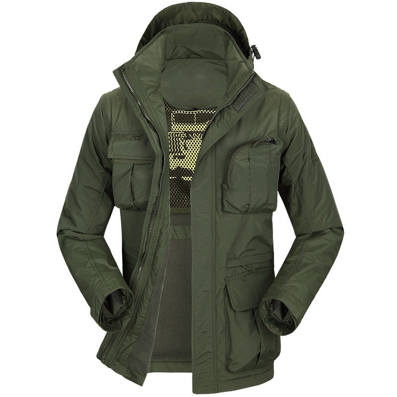 Men's Tactical Jacket with Removable Sleeves (Fall/Winter)