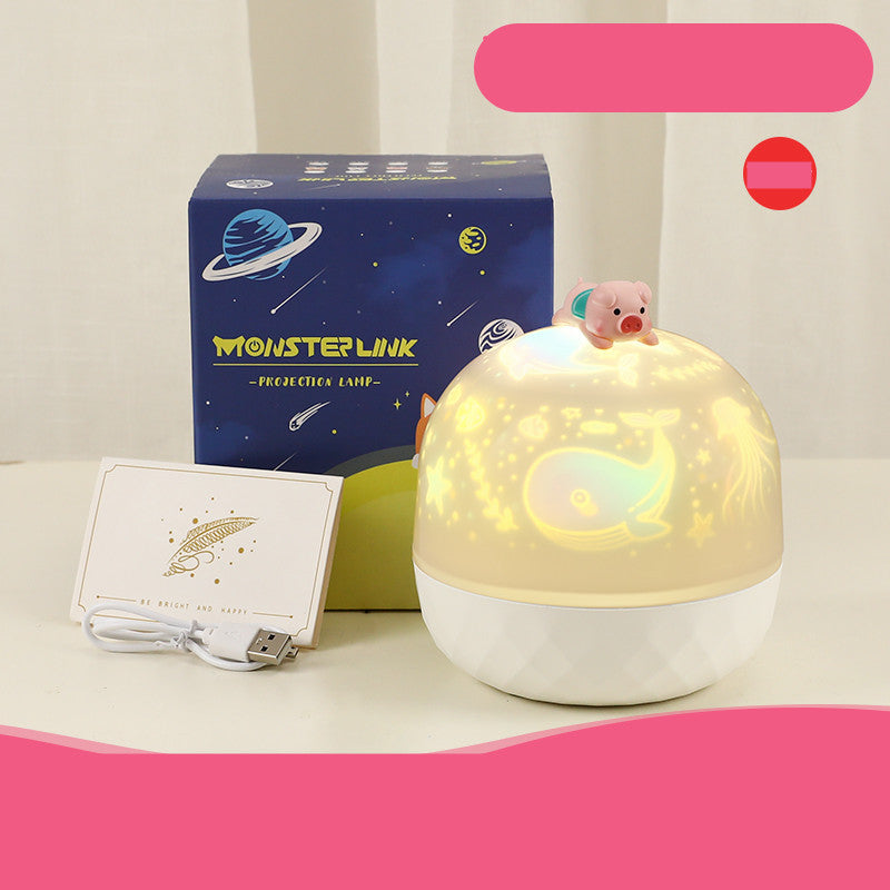 Children's Bedroom Dream Rotating Gypsophila Projection Lamp
