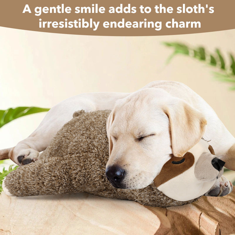 Pet Soothing Plush Toy Training Interactive Toy With Heartbeat Device
