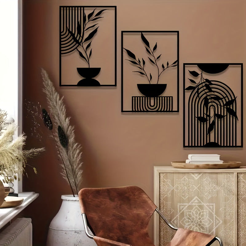 Minimalist Abstract Art Metal Wall Decor
