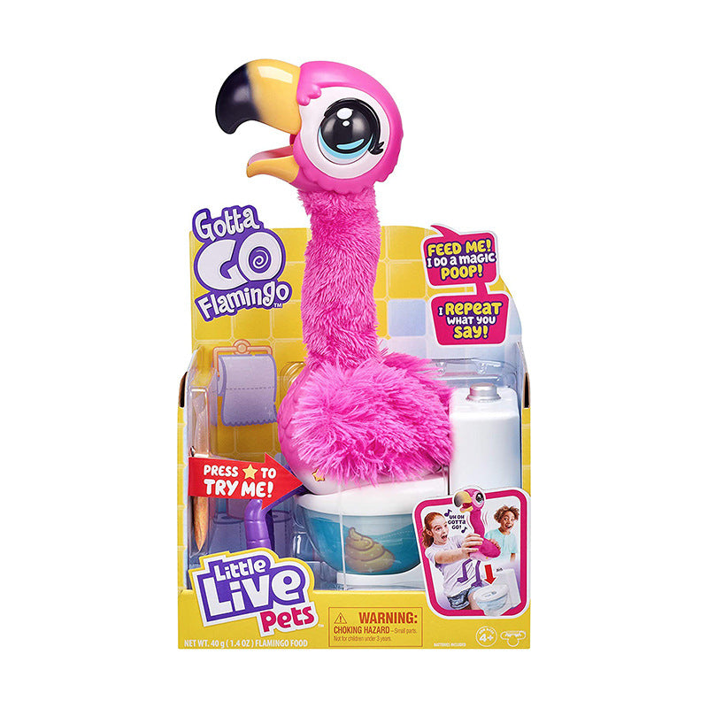 Interactive Electronic Singing Flamingo Pet Toy - Voice Activated Movable Pet