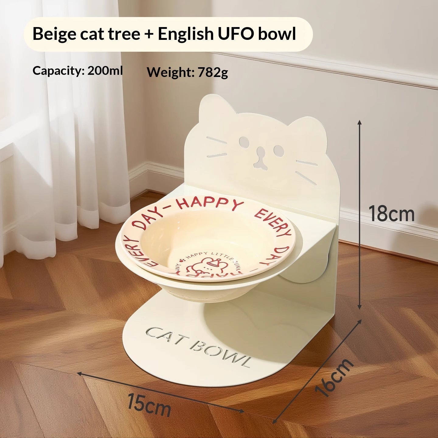 Ceramic Cat Food Cat Magnetic High-legged Cat Bowl Stand Cat Food Bowl Cervical Spine Protection Dog Bowl