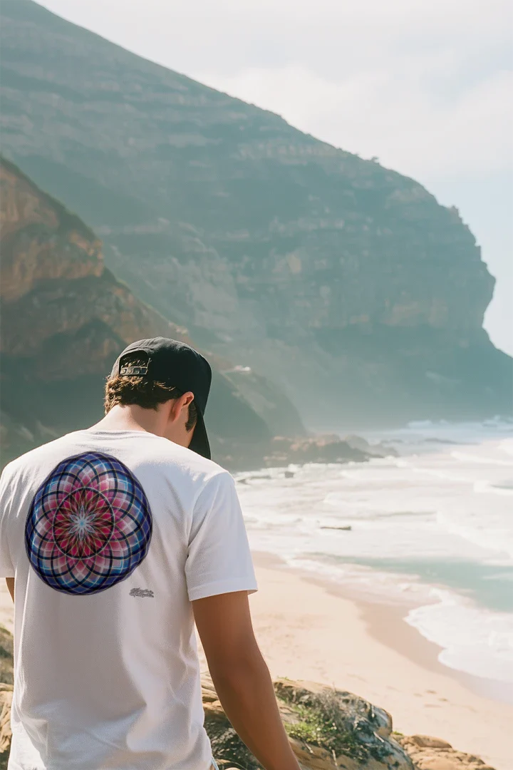 Blood Moon Sacred Geometry T-Shirt | Red Variant Tee | NTrendSic Mystic Streetwear Shirt