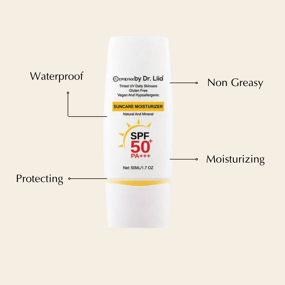 Illuminating Mineral Sunscreen SPF 50 – Vegan, Gluten-Free Moisturizing Sun Care for Sensitive Skin