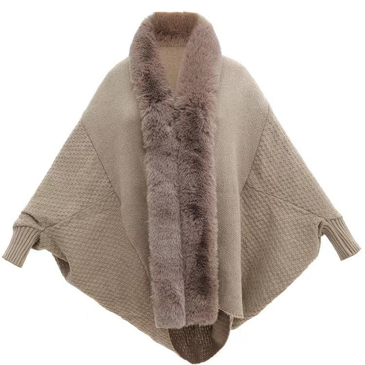 New Fashion Loose Cardigan Shawl Outer Match Cloak Coat Women