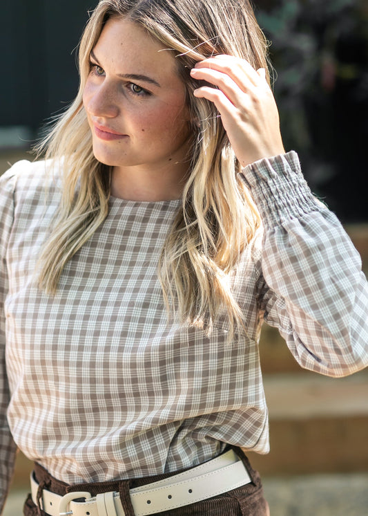 Blake Cinched Sleeve Blouse