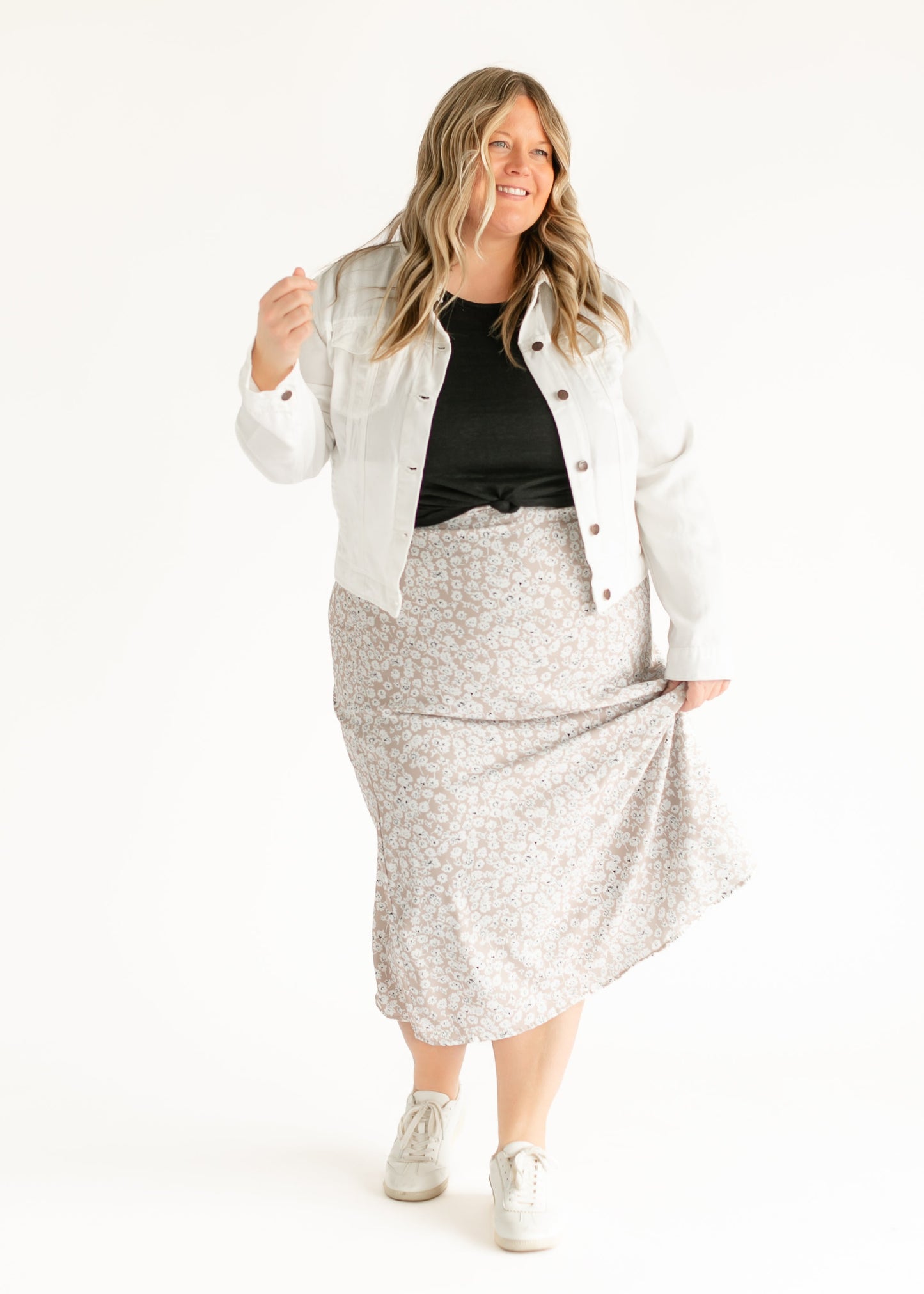 Braylyn Floral Midi Skirt - FINAL SALE