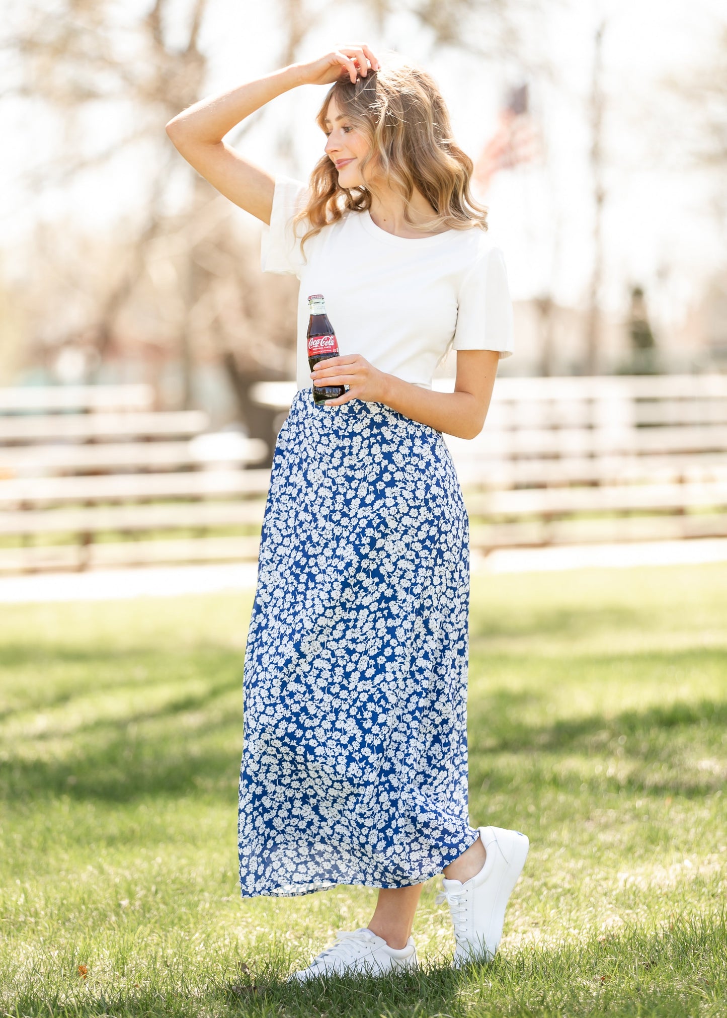 Braylyn Floral Midi Skirt - FINAL SALE