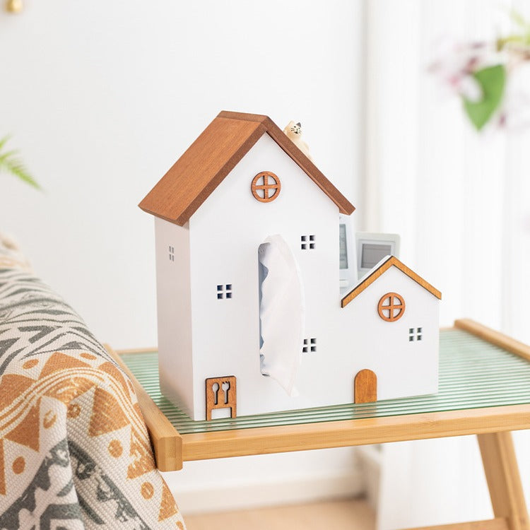 Multi-functional Tissue Box Remote Control Storage Coffee Table Tissue Box