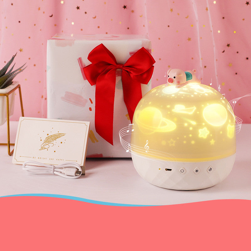 Children's Bedroom Dream Rotating Gypsophila Projection Lamp