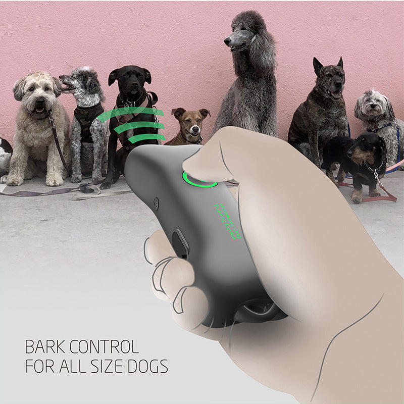 Portable Handheld Ultrasonic Anti-Bark Dog Repellent & Trainer