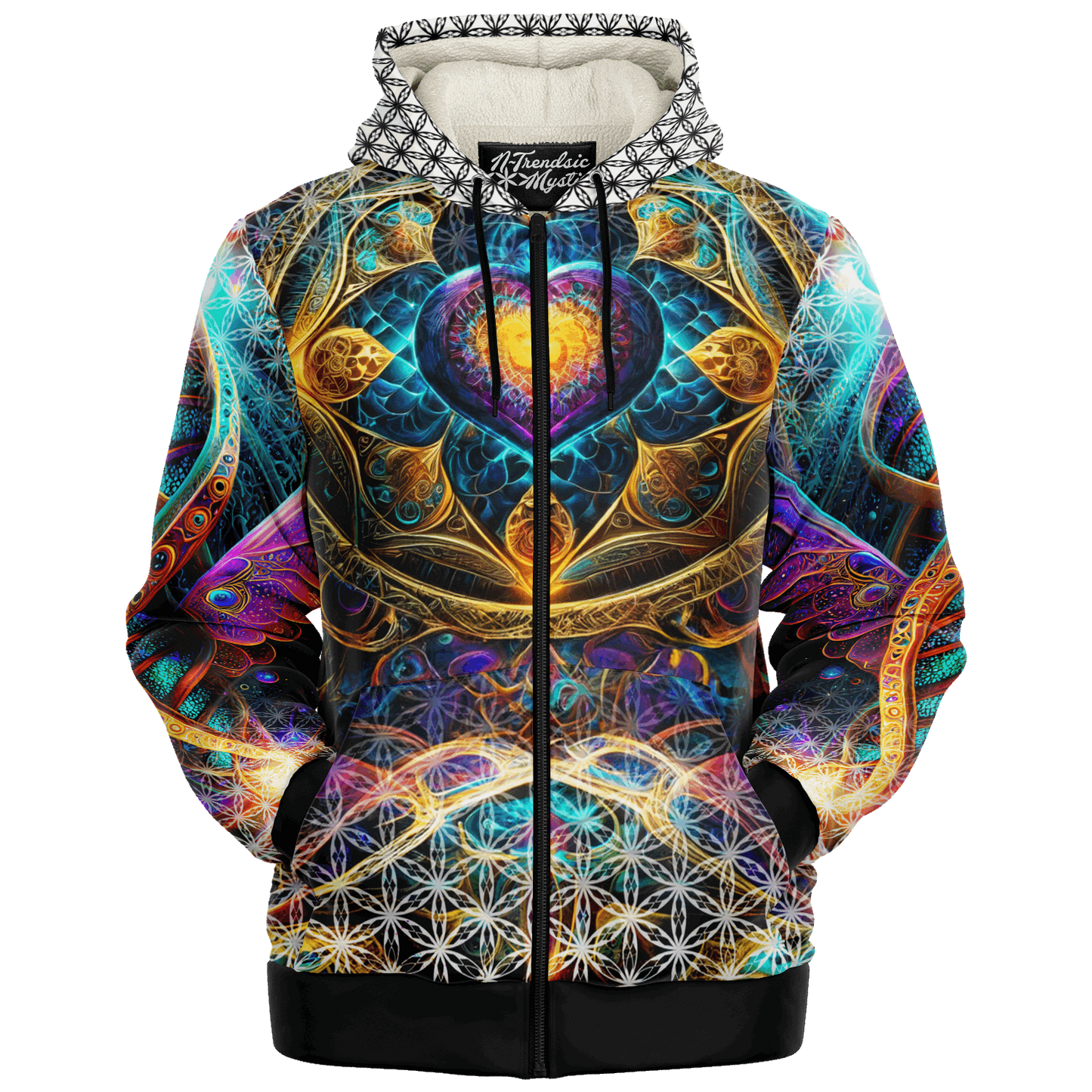 Euphonic Restoration - Sacred Heart Microfleece Zip Hoodie