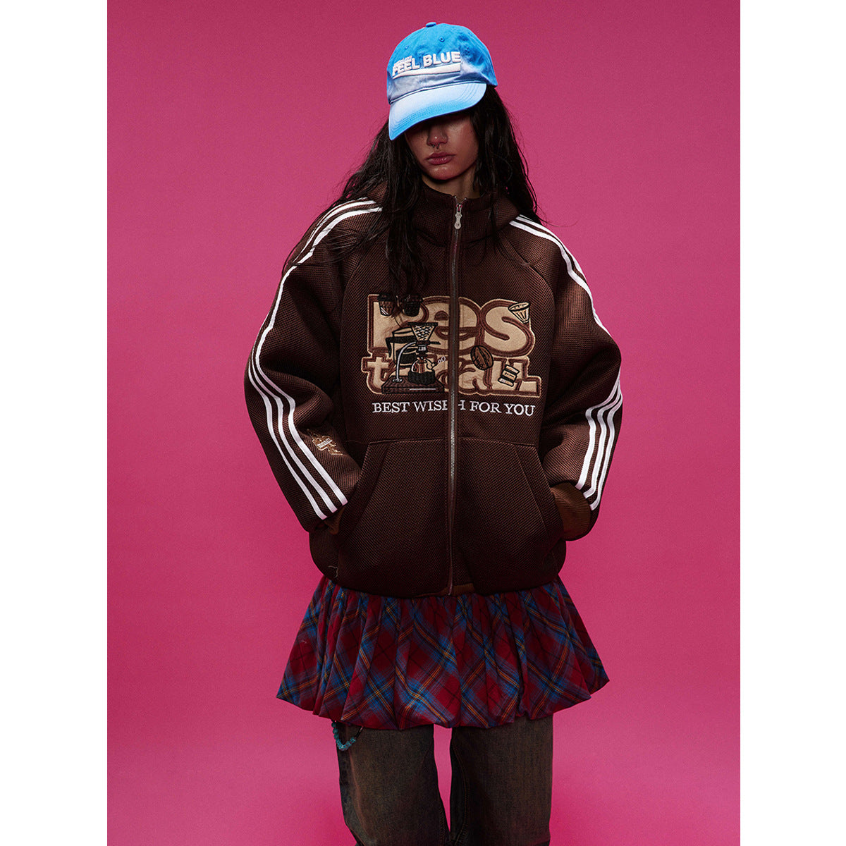 Cotton College Style Hooded Cotton-padded Coat